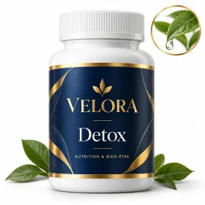 Velora Detox — médaillon illustrant le thème : plantes et eau