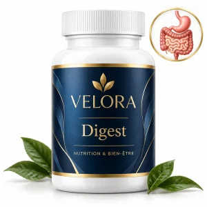 Velora Digest — médaillon illustrant le thème : digestion