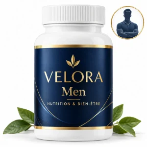 Velora Men — médaillon illustrant le thème : nutrition masculine