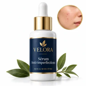 Velora Sérum Anti-imperfections — médaillon illustrant le thème : imperfections cutanées