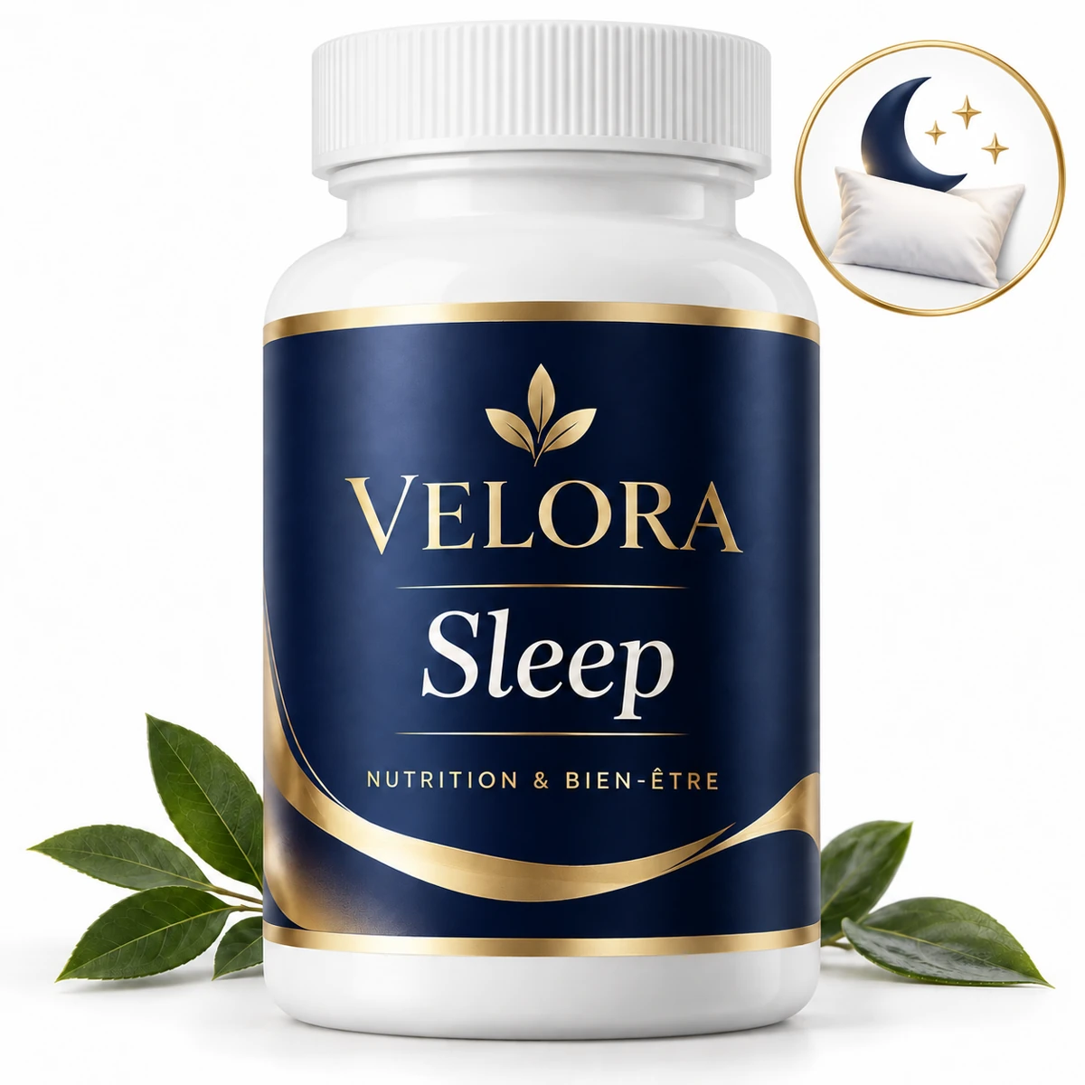 Velora Sleep — médaillon illustrant le thème : sommeil