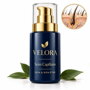 Velora Soin Capillaire — médaillon illustrant le thème : follicule pileux