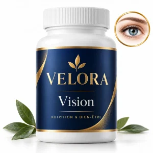Velora Vision — médaillon illustrant le thème : œil