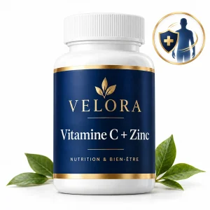 Velora Vitamine C + Zinc — médaillon illustrant le thème : immunité